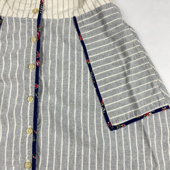 Madewell x The New Denim Project Patchwork Square-Neck Dress Women's Size 2 - Picture 7 of 16